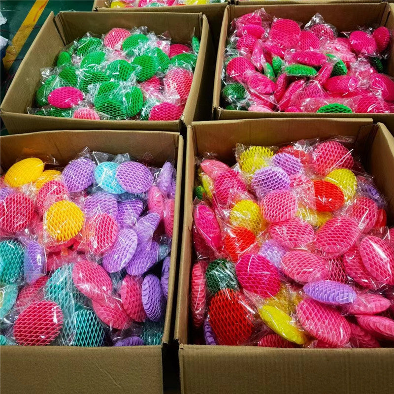 Colorful Worm Squeeze Stretchy Toy Sensory Deformation Plastic Shrapnel Decompression Worm Toy